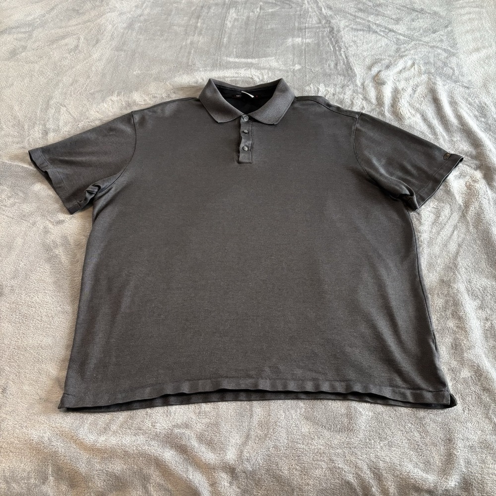 Nike Tiger Woods Collection Golf Polo Shirt Mens XL Gray Striped - Picture 5 of 12